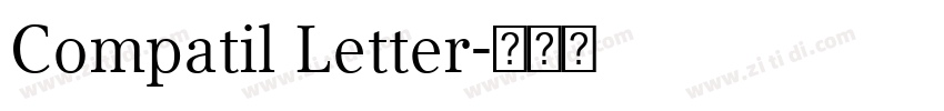 Compatil Letter字体转换